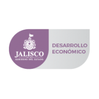 Logotipo del estado de Jalisco junto con la leyenda de la Secretaría de Desarrollo Económico.