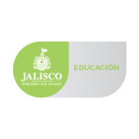 Logotipo del estado de Jalisco junto con la leyenda de la Secretaría de Educación.