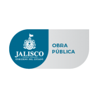 Logotipo del estado de Jalisco junto con la leyenda de la Secretaría de Infraestructura y Obra Pública.