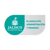 Logotipo del estado de Jalisco junto con la leyenda de la Secretaría de Planeación, Administración y Finanzas